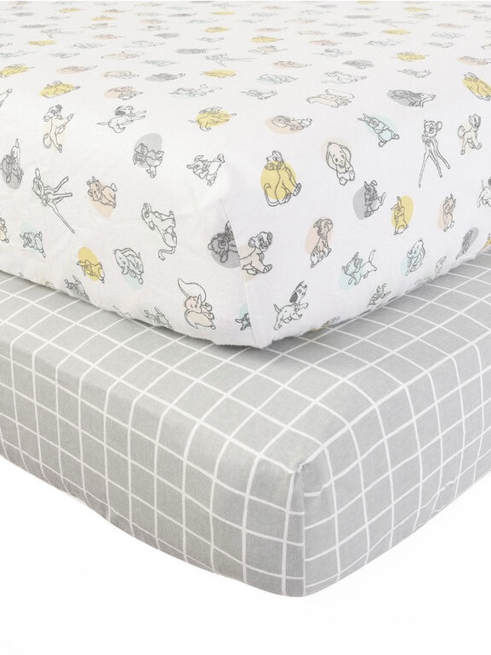 Disney baby | 2-pack flannel fitted crib sheets